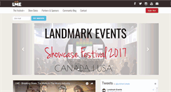 Desktop Screenshot of landmarkevents.net